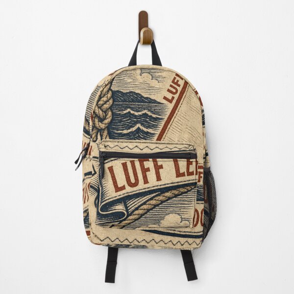 Item preview, Luff Leech And Foot Sail Making Sail Edges Nautical Retro Emblem designed and sold by BoosterShop.
