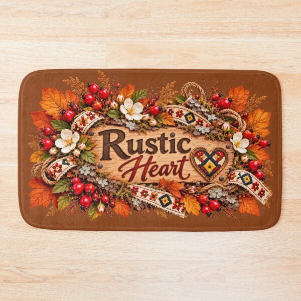 Item preview, Rustic Heart Autumn Folk Art designed and sold by DansCreations42.