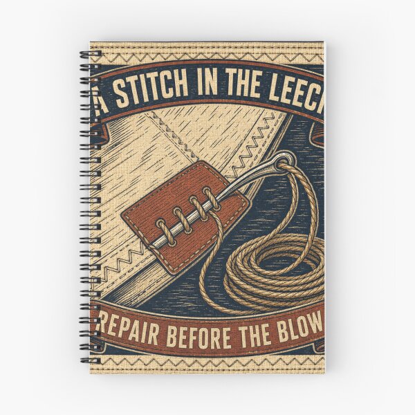 Item preview, A Stitch In The Leech Sail Repair Needle And Thread Nautical Emblem designed and sold by BoosterShop.