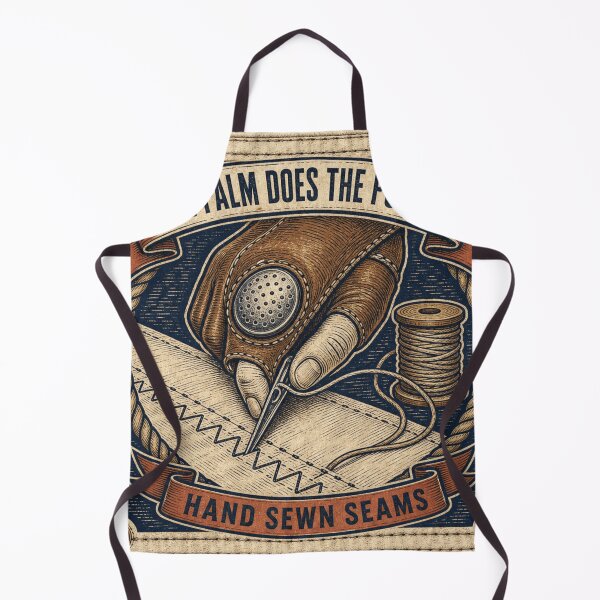 Artikelvorschau, The Palm Does The Pushing Segelmacher Handschuh Handnaht Nautisches Emblem entworfen und verkauft von BoosterShop.