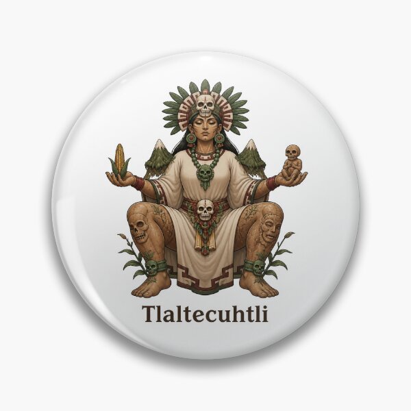 Aperçu de l'œuvre Tlaltecuhtli, la déesse mexica (aztèque) de la Terre (dieu primordial) créée et vendue par ArteTeoma.