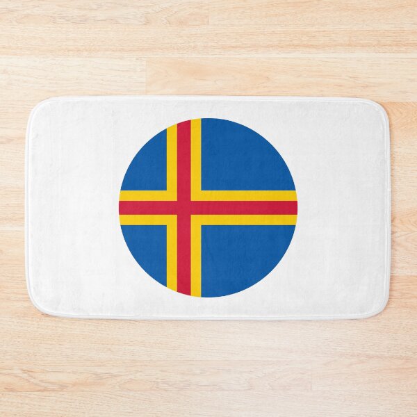 Item preview, Åland Islands Circle Flag AX designed and sold by shitpostee.