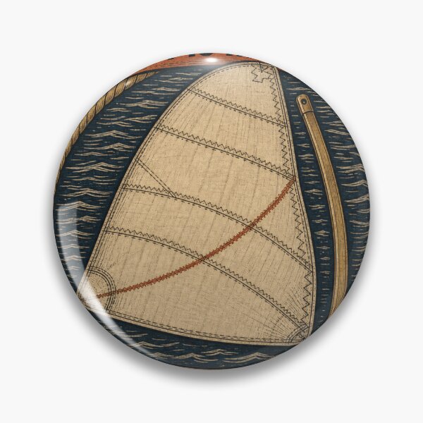 Item preview, Draft Is In The Cut Sail Panels Sail Design Nautical Retro Emblem designed and sold by BoosterShop.