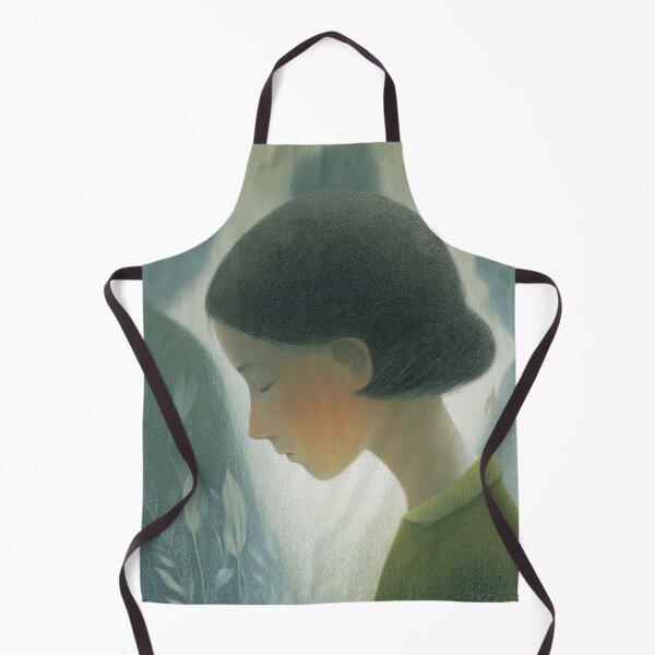 Item preview, Vintage Portrait of Melancholy Woman in Nature designed and sold by SweetLilith.