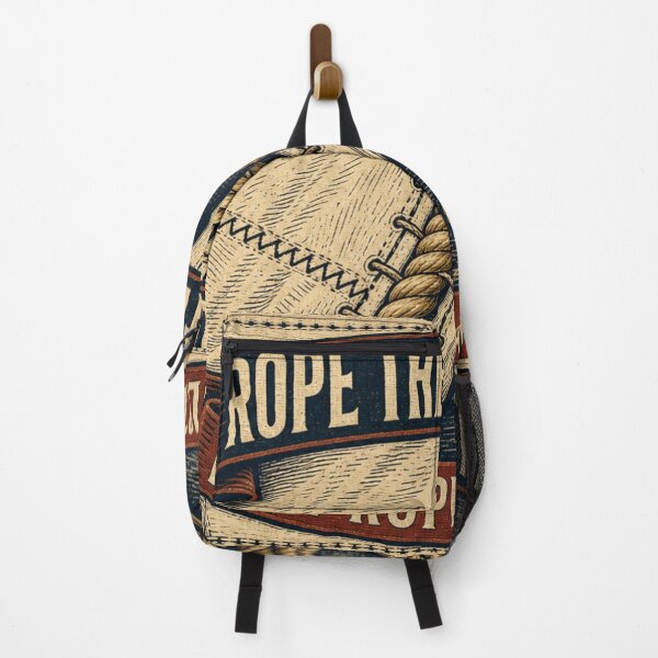 Item preview, Rope The Luff Tight Bolt Rope Sail Maker Nautical Retro Emblem designed and sold by BoosterShop.