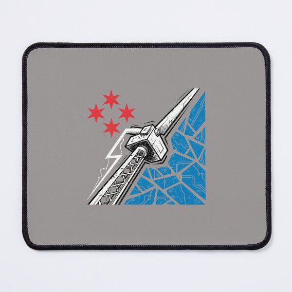 Item preview, Distressed Punk Fist Bolt Chicago Flag Tee-58 designed and sold by KristapBerzins.