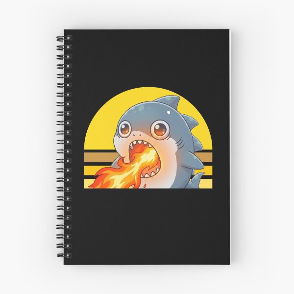 Item preview, Cute Fire Breathing Shark Monster designed and sold by Nature's Chibis.