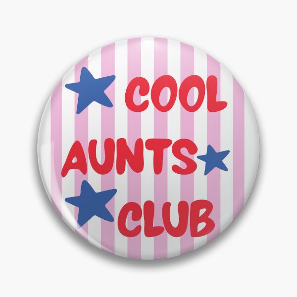 Item preview, Cool Aunts Club – Playful Stripes and Stars Auntie Gift designed and sold by PalleteCreation.