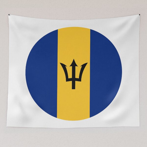 Item preview, Bandera circular de Barbados BB designed and sold by shitpostee.