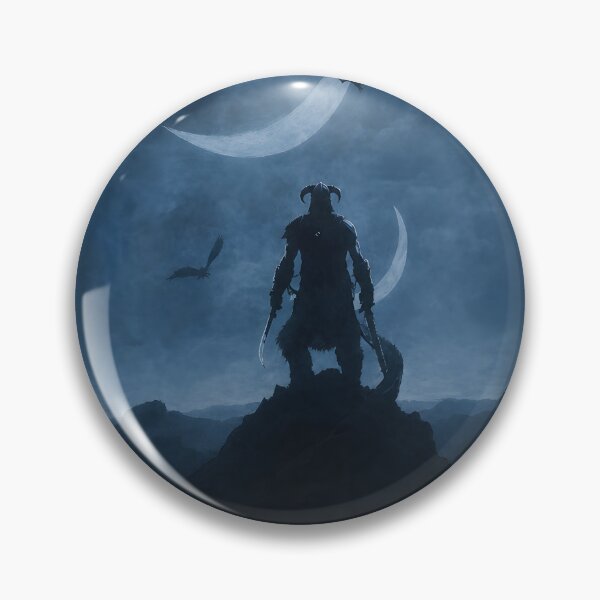 Item preview, Dovahkiin Epic Moon Dragon Flight Fantasy Art designed and sold by Scratch-Rainbow.
