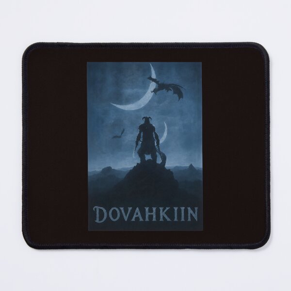 Item preview, Dovahkiin Epic Moon Dragon Flight Fantasy Art designed and sold by Scratch-Rainbow.