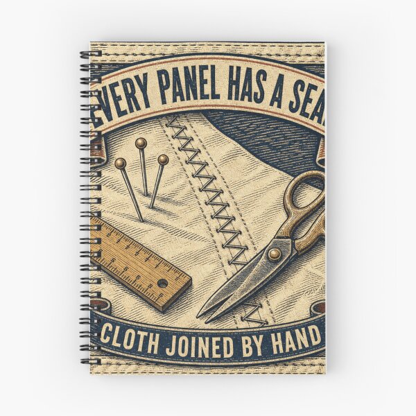 Item preview, Every Panel Has A Seam Zigzag Stitch Sailcloth Nautical Emblem designed and sold by BoosterShop.