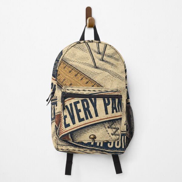 Item preview, Every Panel Has A Seam Zigzag Stitch Sailcloth Nautical Emblem designed and sold by BoosterShop.
