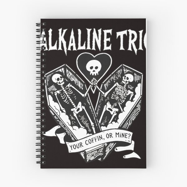 Item preview, Alkaline Trio Coffin Heart Skull Art designed and sold by Scratch-Rainbow.