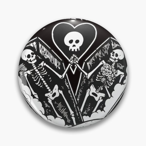 Item preview, Alkaline Trio Coffin Heart Skull Art designed and sold by Scratch-Rainbow.