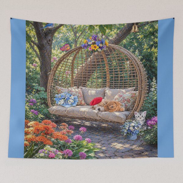 Item preview, Refuge in the Garden Swing designed and sold by RiverDeeDesigns.
