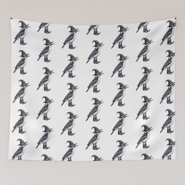 Item preview, Witchy Hairy Woodpecker designed and sold by Tiffany Roy.