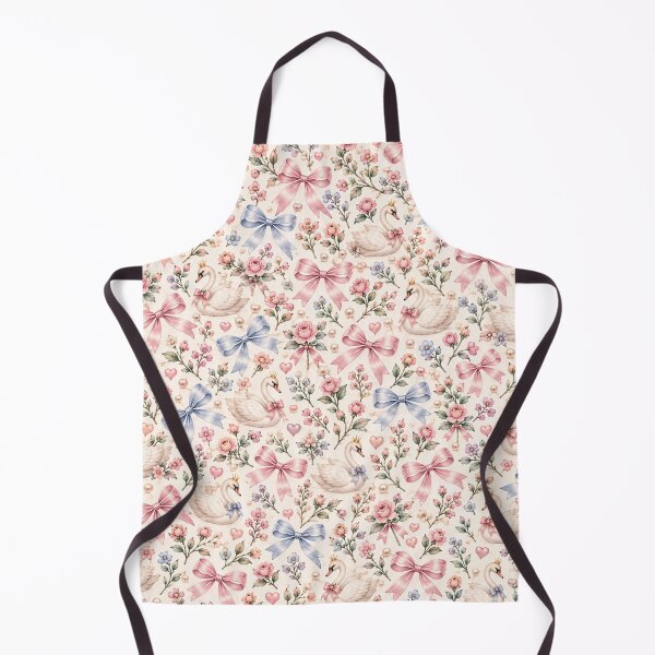 Item preview, Coquette Swan Garden – Pastel Bows & Roses Pattern designed and sold by HO•Designs.
