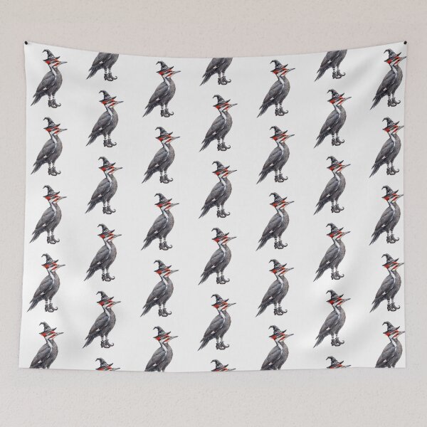 Item preview, Checkered Witch Woodpecker designed and sold by Tiffany Roy.