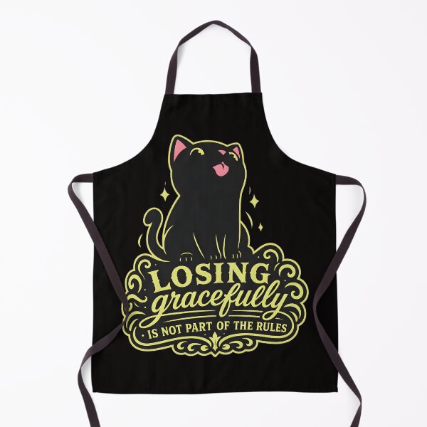 Item preview, Sassy Black Cat Losing Gracefully Rules Quote designed and sold by Thecreepofc.