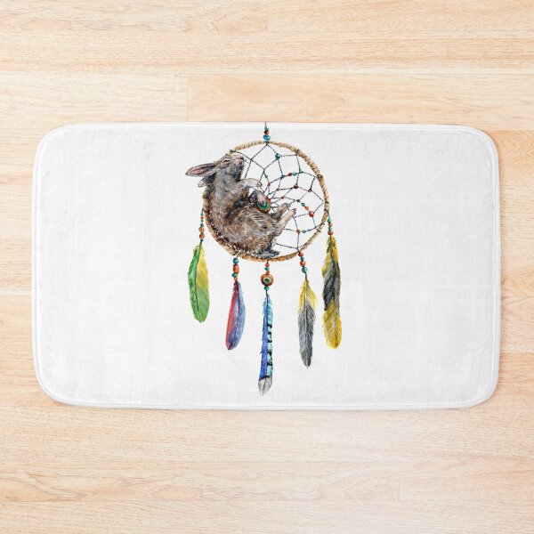 Item preview, Sleeping Bunny Dreamcatcher designed and sold by Goosi Art.