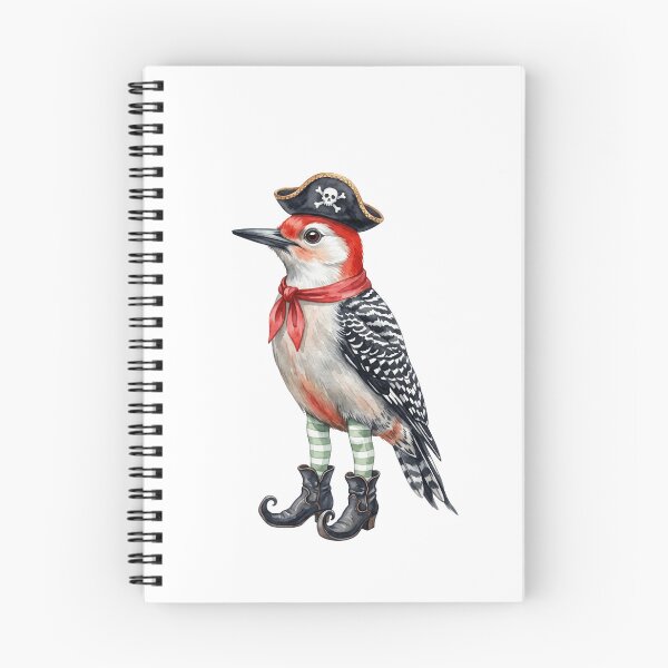 Item preview, Pirate Red-Bellied Woodpecker designed and sold by Tiffany Roy.