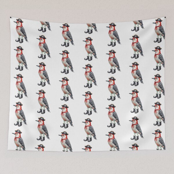 Item preview, Pirate Red-Bellied Woodpecker designed and sold by Tiffany Roy.