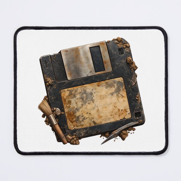 Item preview, Ancient Floppy Disk Archaeological Relic Retro Technology designed and sold by builtforyou.