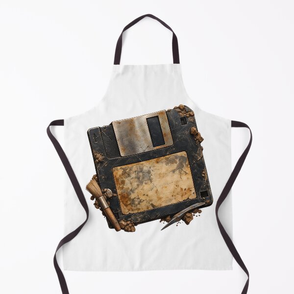 Item preview, Ancient Floppy Disk Archaeological Relic Retro Technology designed and sold by builtforyou.