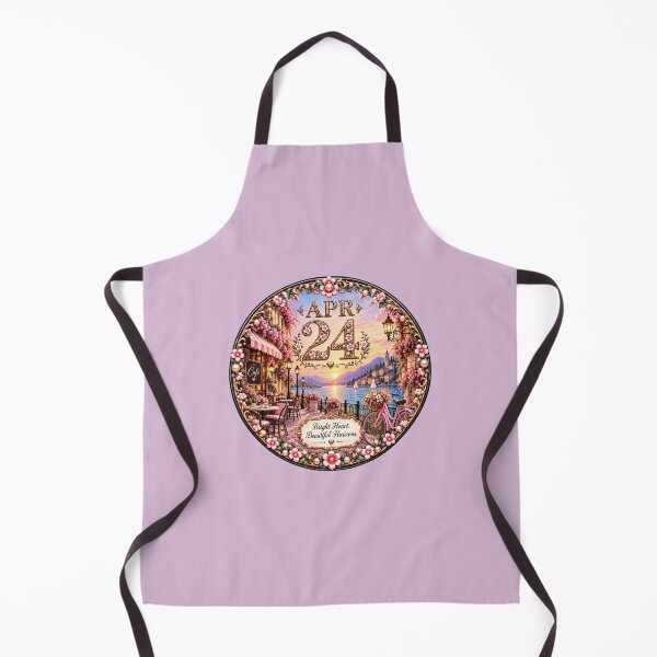 Item preview, April 24 Birthday Floral Lake Design | Pink Bicycle Gift designed and sold by LunaMoments.