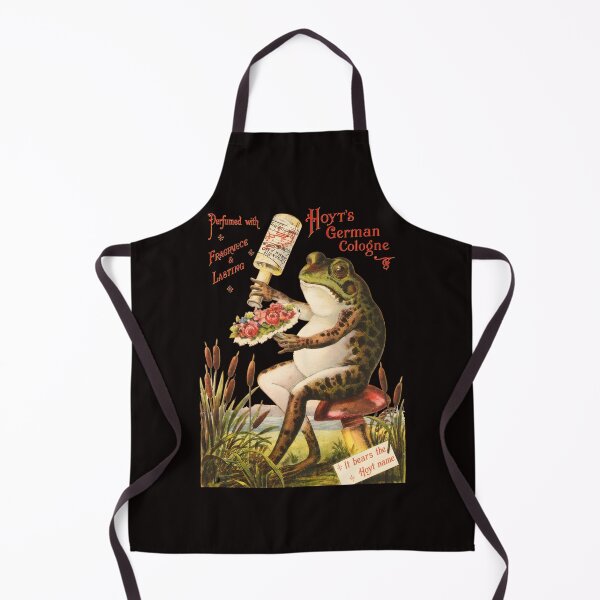 Item preview, Frog Cologne & Flowers Vintage Art Print designed and sold by mokopuniarts.