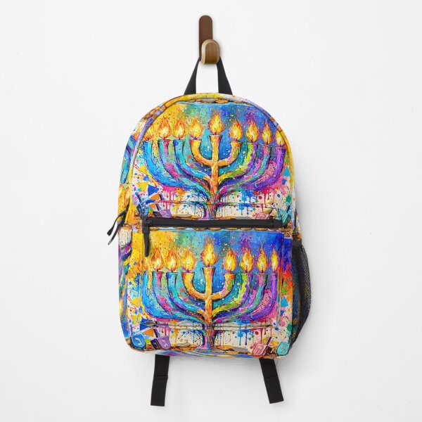 Item preview, Vibrant Hanukkah Menorah and Dreidels designed and sold by Savannah Gibbs.