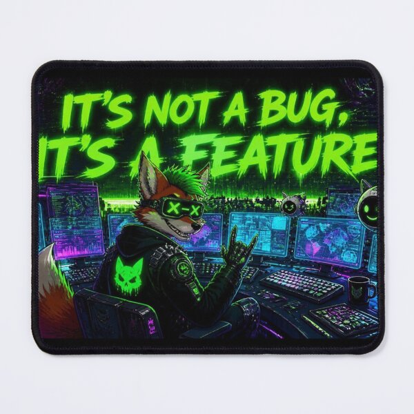 Item preview, Funny Cyberpunk Fox Hacker Feature Gamer Graphic designed and sold by LazyDayzCo.