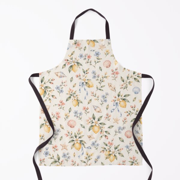 Item preview, Amalfi Summer Garden – Pastel Lemon & Seashell Pattern designed and sold by HO•Designs.