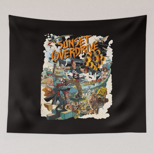 Item preview, Sunset Overdrive Action Collage Art designed and sold by mokopuniarts.