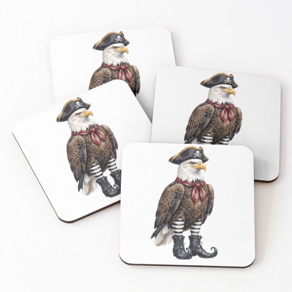 Item preview, Pirate Bald Eagle designed and sold by Tiffany Roy.