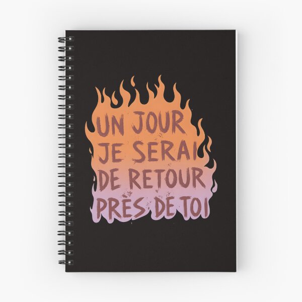 Item preview, UN JOUR JE SERAI DE RETOUR PRÈS DE TOI Flames designed and sold by mokopuniarts.