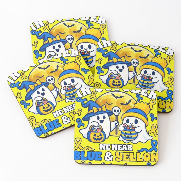 Item preview, in October We Wear Blue & Yellow Down Syndrome Awareness designed and sold by MrDesing10 ⭐⭐⭐⭐⭐.