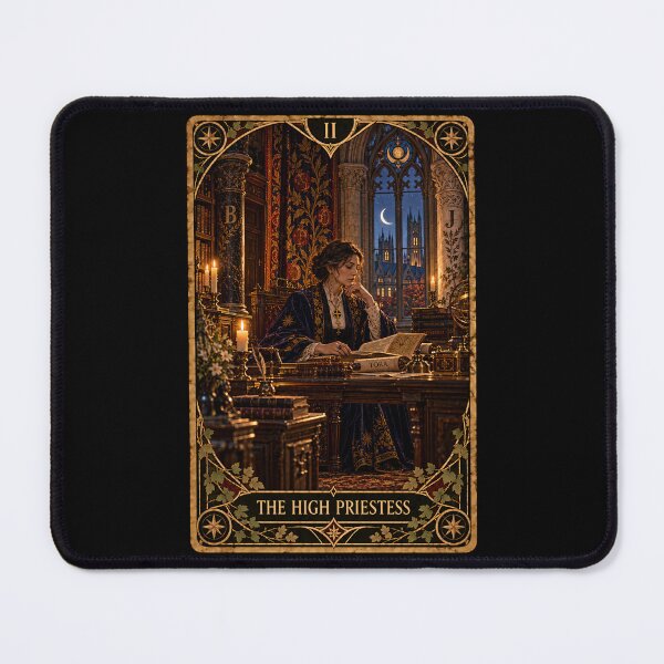 Item preview, Dark Academia Tarot Card Prints: The High Priestess designed and sold by PinUpPizzazz.