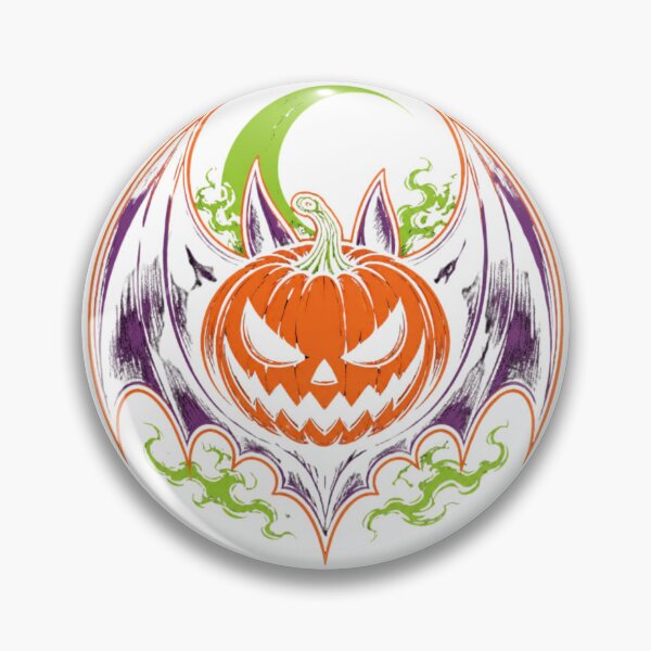 Item preview, Halloween Spooky Pumpkin Bat Wings Gothic Tattoo designed and sold by OumaAL.