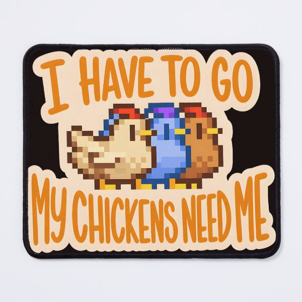Item preview, Pixel Chickens Need Me Funny Retro Gaming Quote designed and sold by theleftyworks.