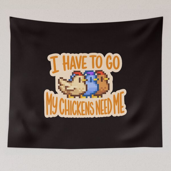 Item preview, Pixel Chickens Need Me Funny Retro Gaming Quote designed and sold by theleftyworks.
