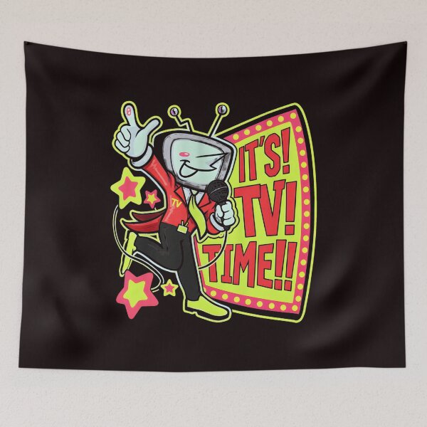 Item preview, It's TV Time! Retro TV Head Character designed and sold by theleftyworks.