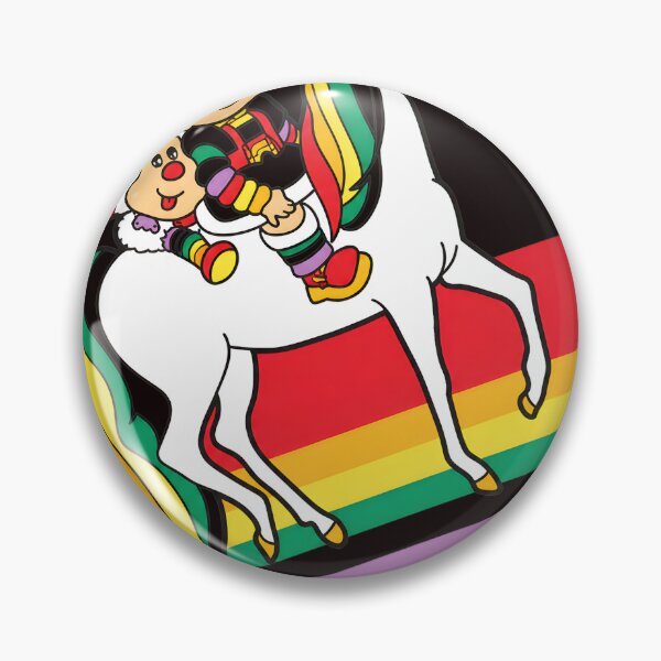 Item preview, Retro Rainbow Character Riding Horse  designed and sold by theleftyworks.