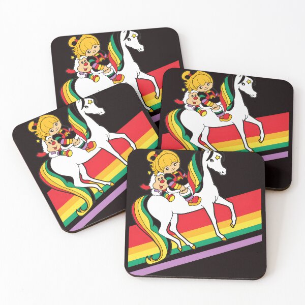 Item preview, Retro Rainbow Character Riding Horse  designed and sold by theleftyworks.