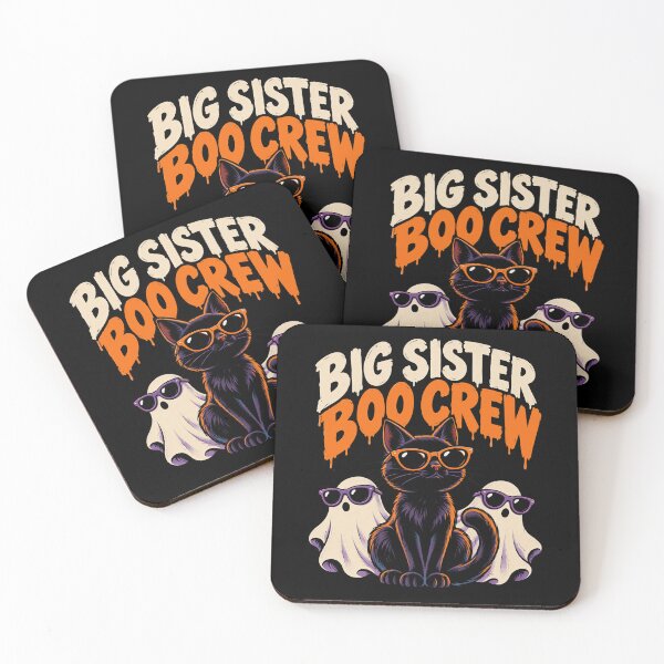Item preview, Big Sister Boo Crew Funny Cat Ghost Squad designed and sold by markymaarty.