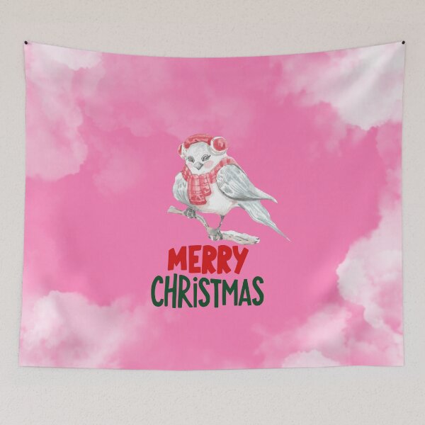 Item preview, Cute Merry Christmas Owl Holiday Art designed and sold by stormk10.