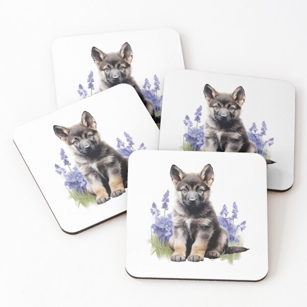Item preview, Lupine Flower Puppy | Elegant Botanical Floral Art designed and sold by Mandayartstudio.