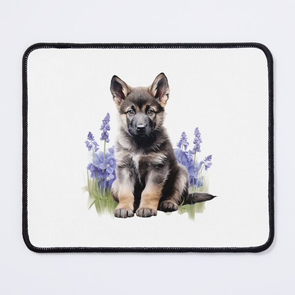 Item preview, Lupine Flower Puppy | Elegant Botanical Floral Art designed and sold by Mandayartstudio.