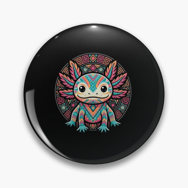 Item preview, Colorful Geometric Axolotl Folk Pattern Animal Design designed and sold by MiALopezArt.